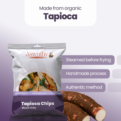 Tapioca Chips - Sliced Chilly (Steamed)