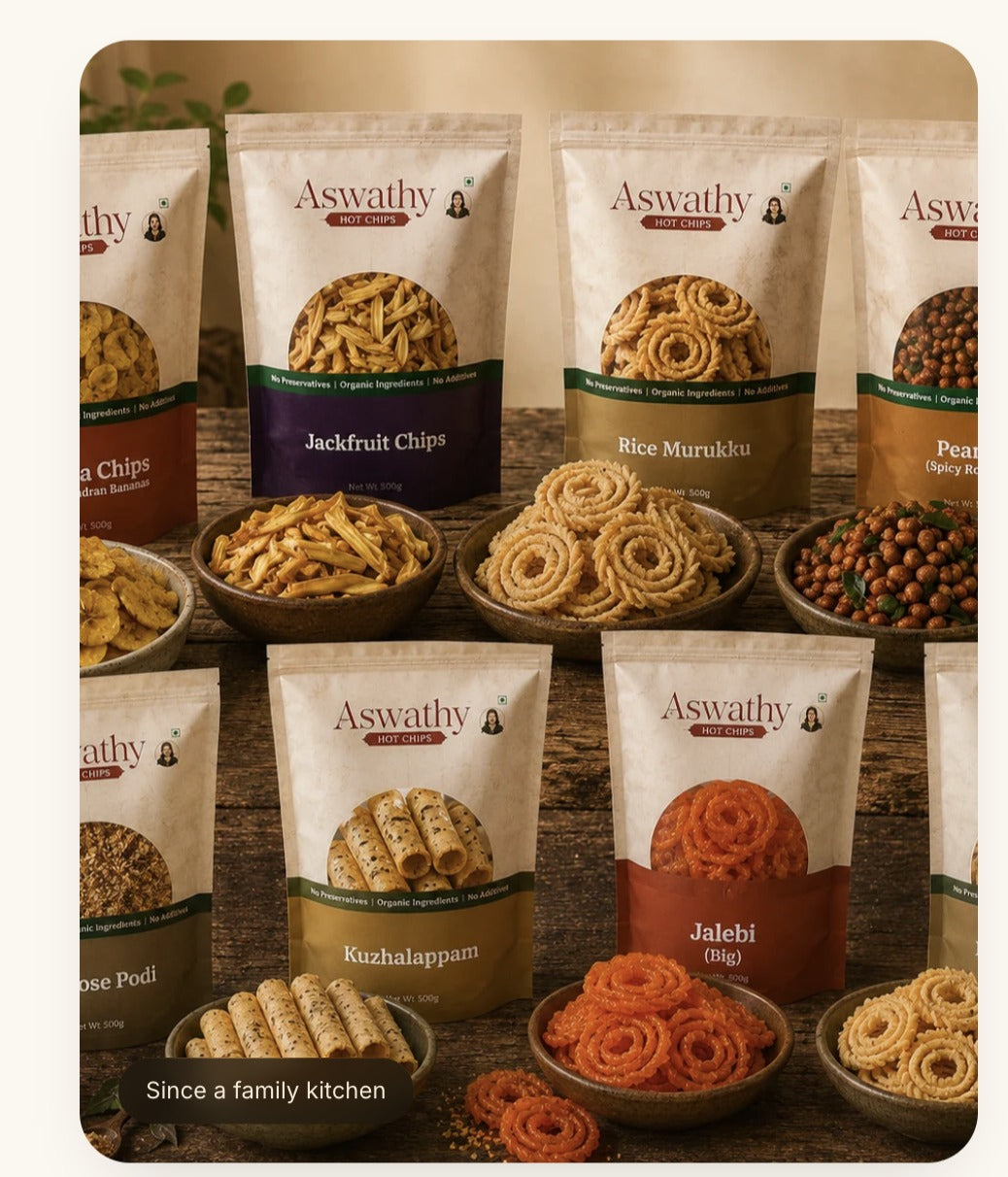 Aswathy Hot Chips snack collection — since a family kitchen